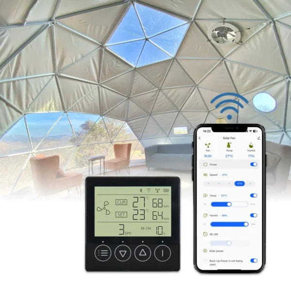 solar attic fan 40w square